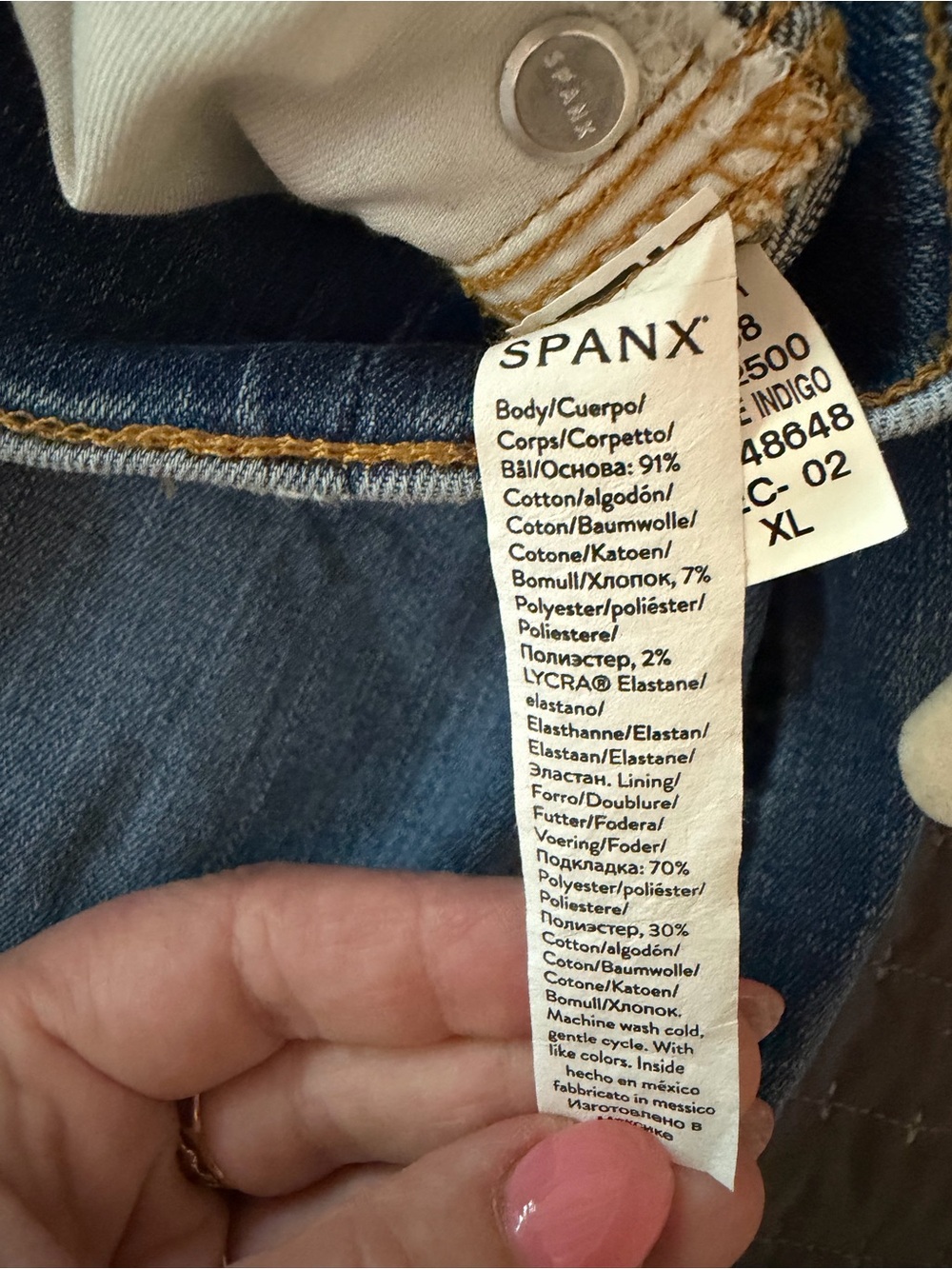 Spanx Wide Leg High-Rise Pull on Denim Women's - Blue - Picture 14 of 14